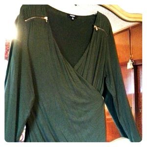 Forrest green blouse