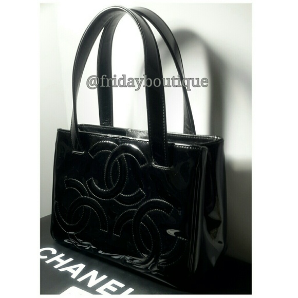 Chanel Black Patent Leather Handbag - Picture 2 of 4