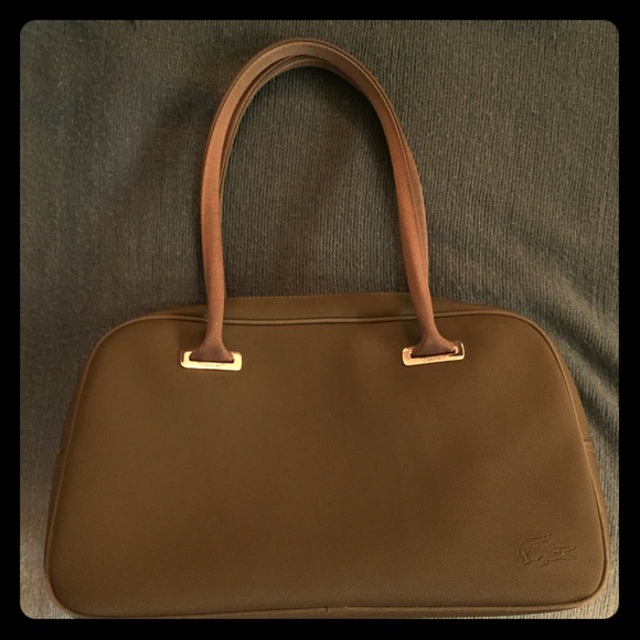 Lacoste Handbag medium size , Dark Brown