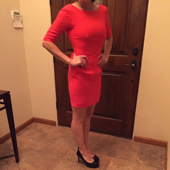 ASOS Dress Red/Orange OBO - Picture 2 of 3