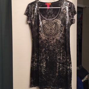 really sexy dress sparkle design black and silver