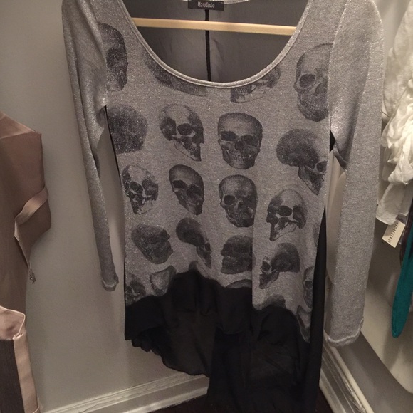 See thru back shirt