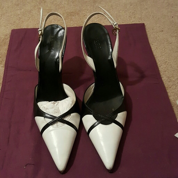 Gucci black & White Shoes