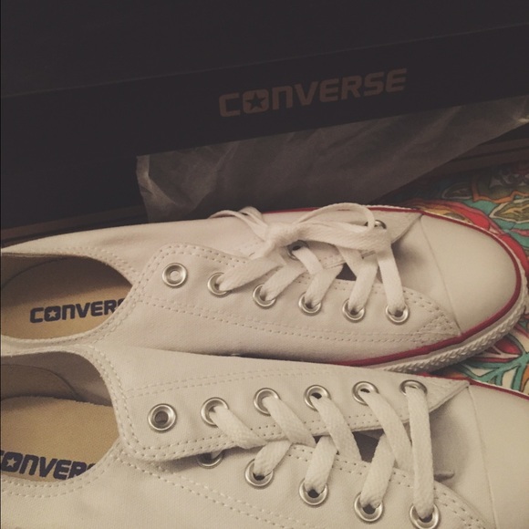 Brand New White Converse Size 9