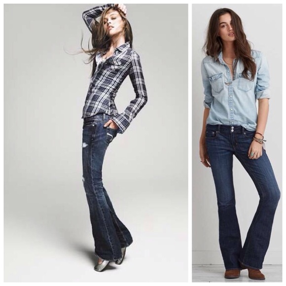 American Eagle "Artist" Low Rise Skinny Flare