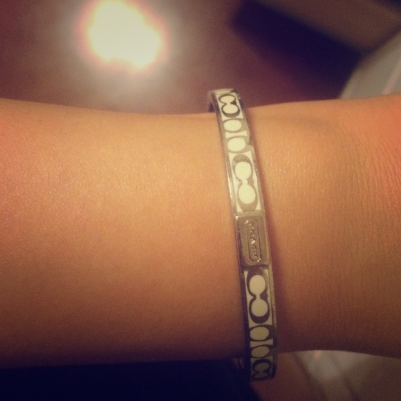 Silver Coach bangle