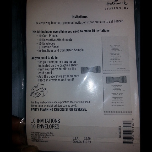 Multi Use Invitations - Picture 3 of 3