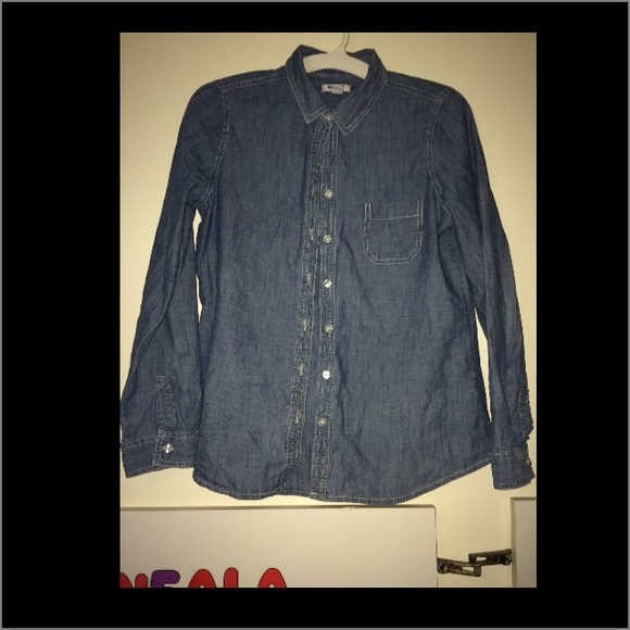 Denim button up shirt
