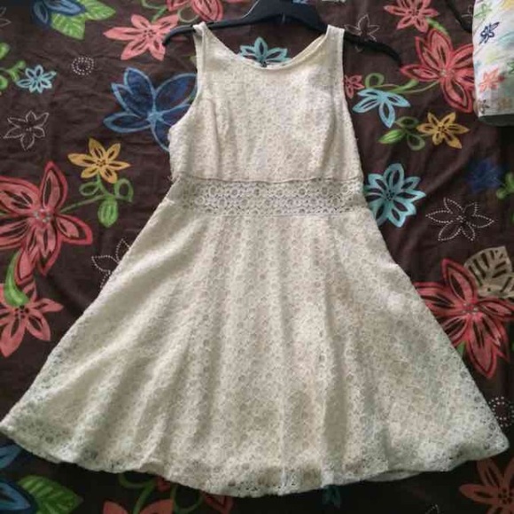 Laced white dress