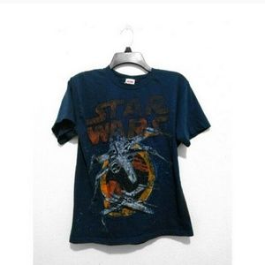 Star Wars x-wing fighter print shirt