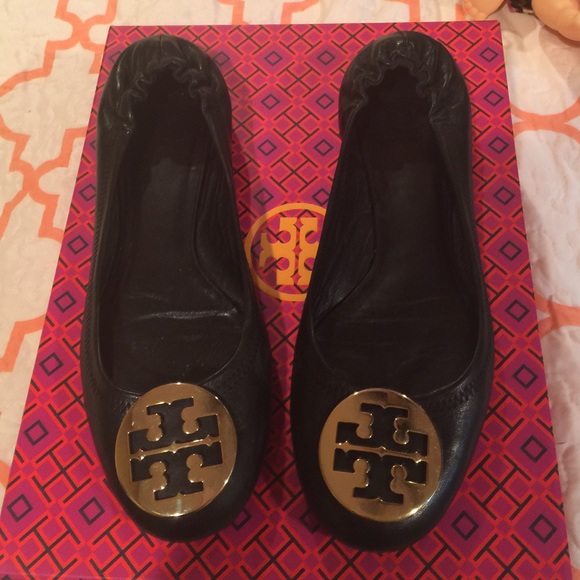 Brand new Tory Burch black flats