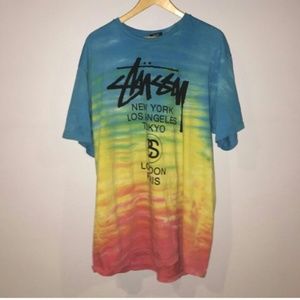 Super cute Tie-dye stussy shirt. Mens XL