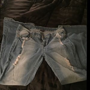 Ariya distressed bootcut jeans