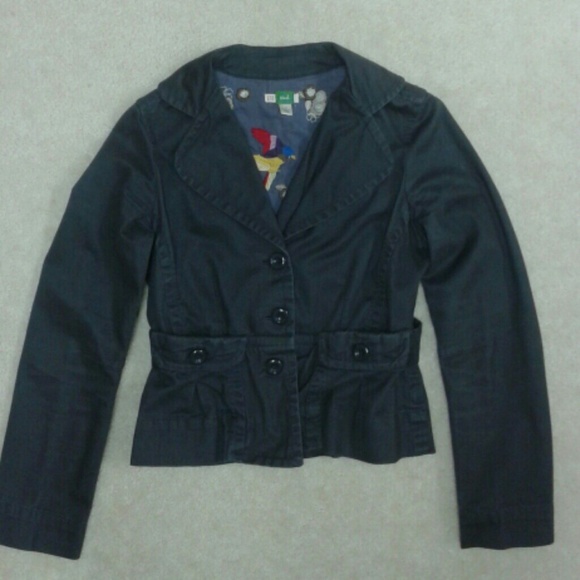 Anthropologie Ett twa gray twill jacket