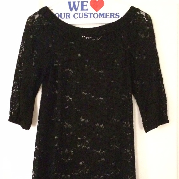 Black lace Diane Von Furstenberg dress