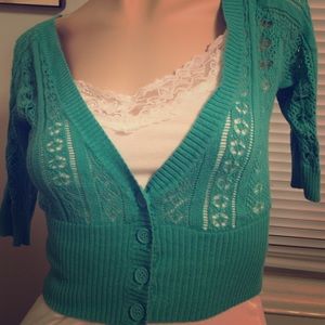 Cropped cardigan top