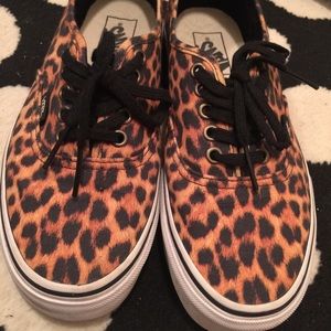 Leopard vans size 8.5