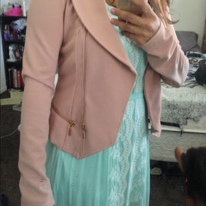 Windsor jacket and Bebe dress.