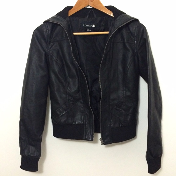 F21 • Faux leather jacket