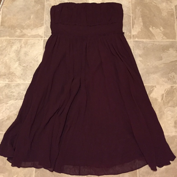 Jcrew strapless silk dress