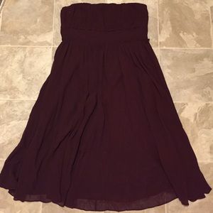 Jcrew strapless silk dress