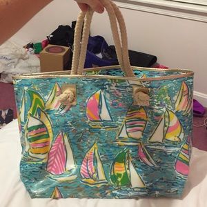 Lilly Pulitzer beach tote