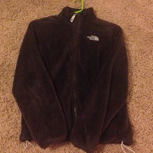 Furry brown NorthFace jacket