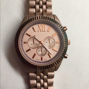 Rose gold watch