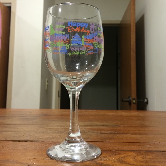 Happy Birthday Glass Cup