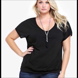 Torrid banded drape shirt - sold in bundle