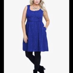 Torrid blue jacquard Dress