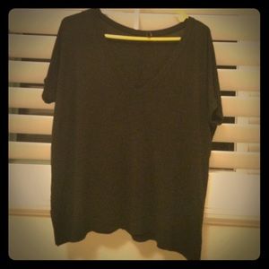 Brandy Melville deep v neck top