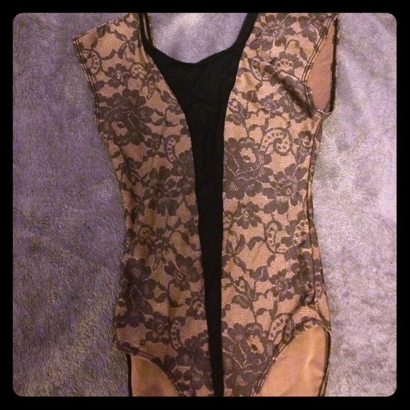 American Apparel lace print bodysuit