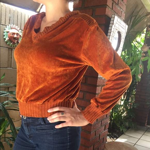 Vintage Velour Fall sweater. SALE SALE - Picture 2 of 3