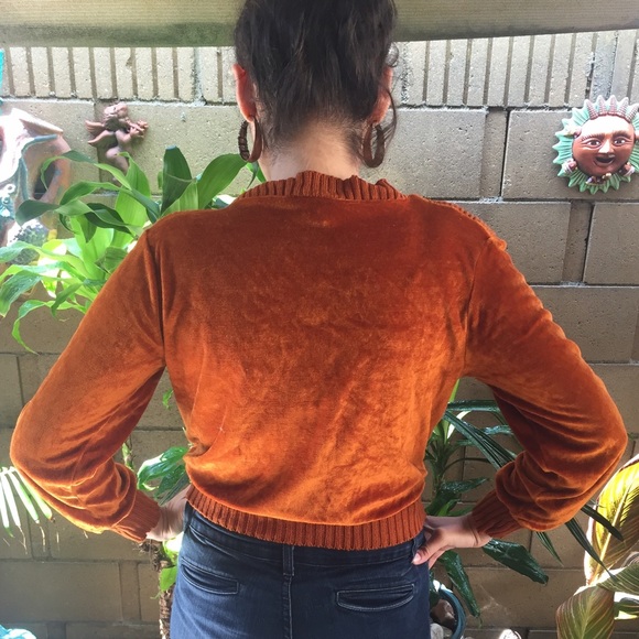 Vintage Velour Fall sweater. SALE SALE - Picture 3 of 3