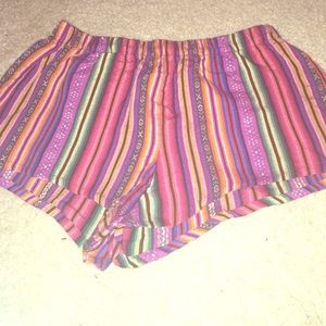 Colorful tribal print forever21 shorts