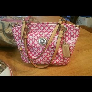 Authentic Coach tote... Small