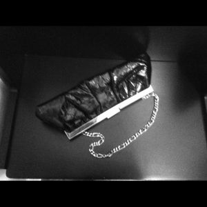 Clutch with chain strap