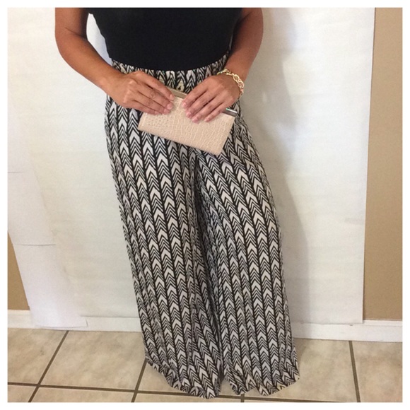 Black & White Palazzo Pants