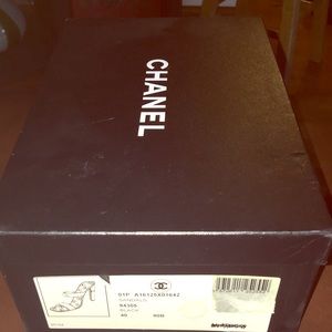 Authentic Chanel Black Sandals