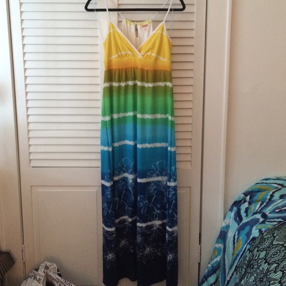Mossimo ombré maxi dress size S