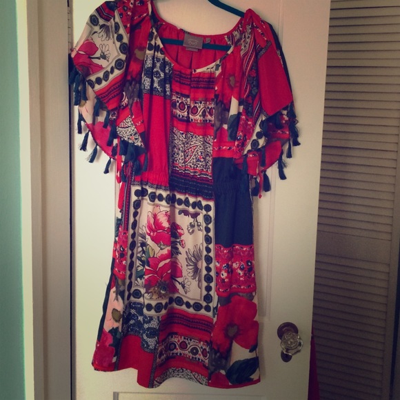 anthro tassel dress!