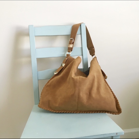 JustFab Handbags - Cognac hobo shoulder bag