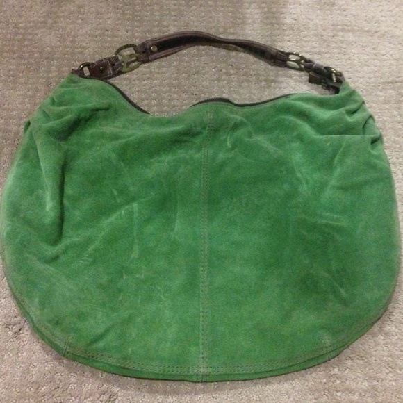 Lucky Brand Large Green Boho Slouchy Shoulder Bag