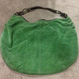 Lucky Brand Large Green Boho Slouchy Shoulder Bag