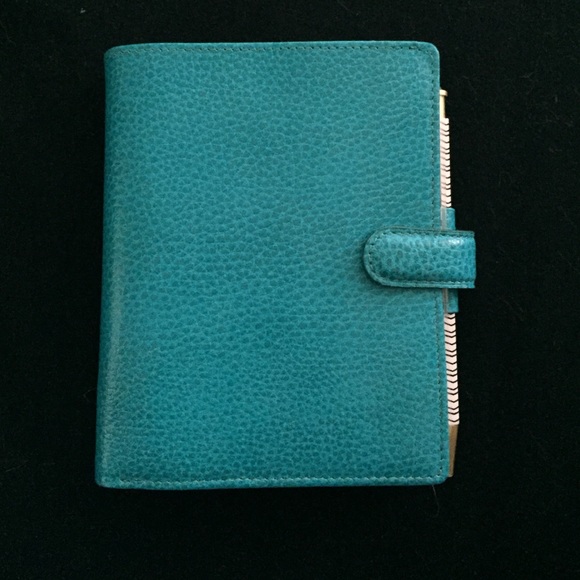 Aqua Pocket Filofax Finsbury
