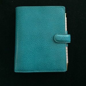Aqua Pocket Filofax Finsbury