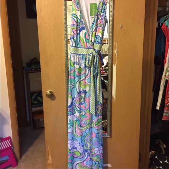 NWT Lilly Pulitzer Bellina wrap maxi dress - Picture 2 of 4