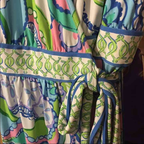 NWT Lilly Pulitzer Bellina wrap maxi dress - Picture 3 of 4