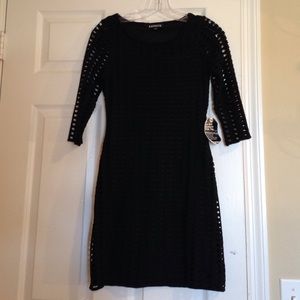 Express black bodycon dress
